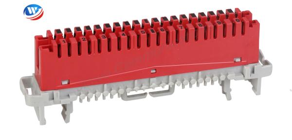 Quality Red Telecommunication LSA Plus Module PBT Krone Disconnection Module for sale