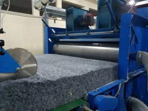 White PLC Controlled Polyester Fabric Machine 1000kg/h Capacity Speed 200m/min