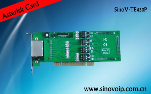 Quality 4X E1/T1 interfaces E1 asterisk card 2U class for sale