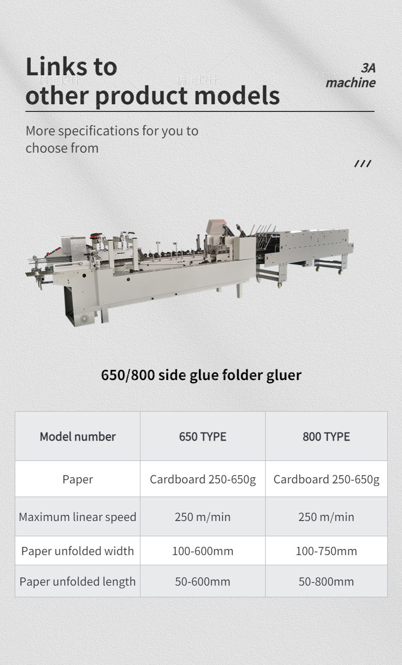 Automatic Sheet Gluing Machine CQT-900 Enhanced Type with Water Soluble Cold Glue