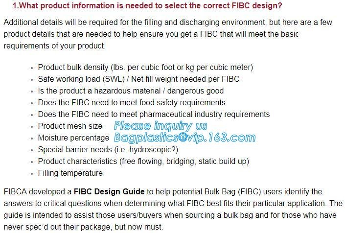 customizable PP u-panel baffle big bag /coated white woven PP jumbo bag/ventilated 4 panel baffle bag/all colors availab