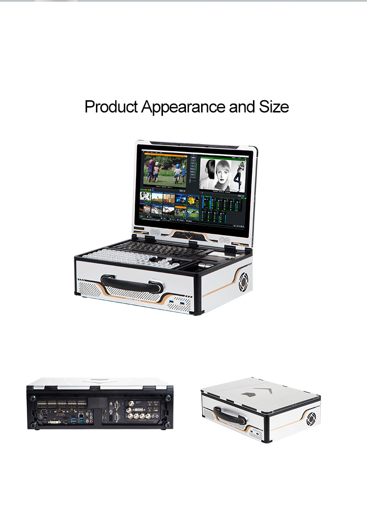 Live Streaming All-in-one Machine G240 HD version i9 with VMIX Live Broadcast and 17.3 inch Screen