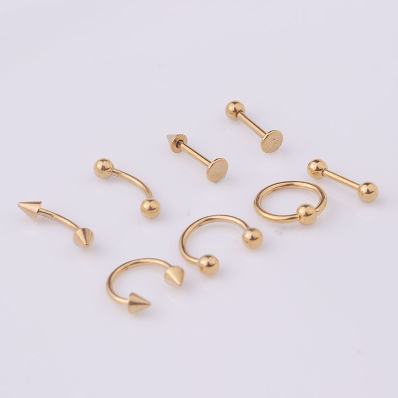 16G 316L Surgical Stainless Steel Body Jewelry Helix Piercing Septum Nose Lip Eyebrow Ear Cartilage Ring