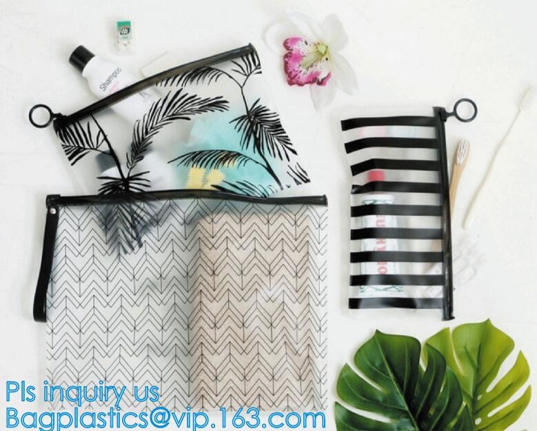 Custom waterproof pvc slider zipper wet bikini bag, zipper lock slider bag/resealable pvc slider zip poly bag, resealabl