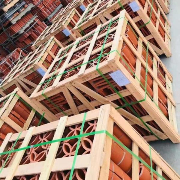 Unglazed Decorative Terracotta Bricks Wall Tile Sintered For Classical Window