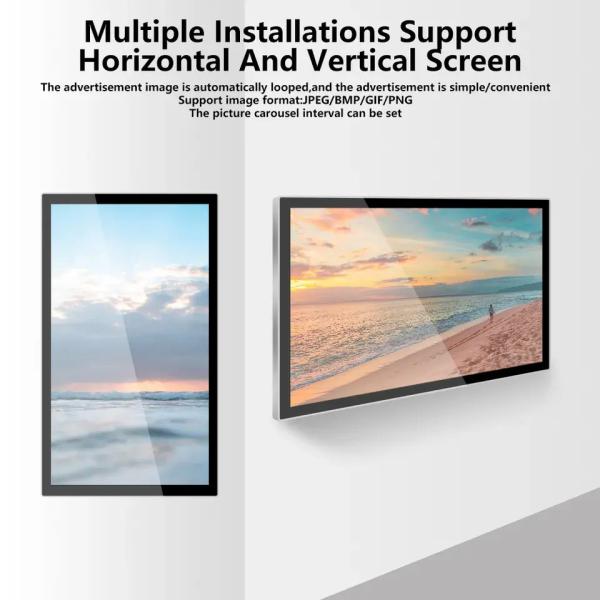 Quality Wall Mounted LCD Wall Display Advertising Machine Wall Touch Screen for sale