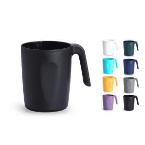 China Plastic Cups With Handles 15oz Reusable Water Cup For Camping wholesale