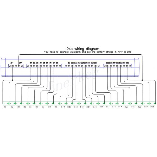 24S 15A Smart Active Balancer Cell Equalizer For NCM LFP LTO Batteries