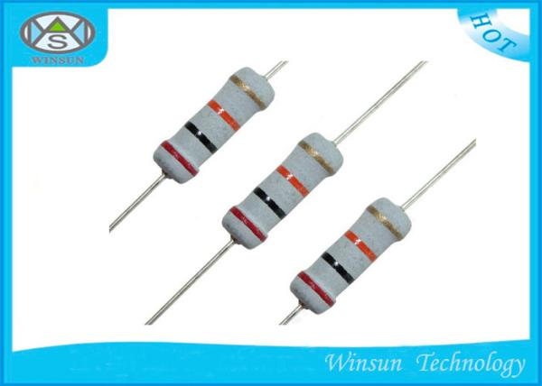 Quality High Reliability Metal Oxide Resistor , Gray Small Size 470 Ohm 1 Watt Resistor for sale