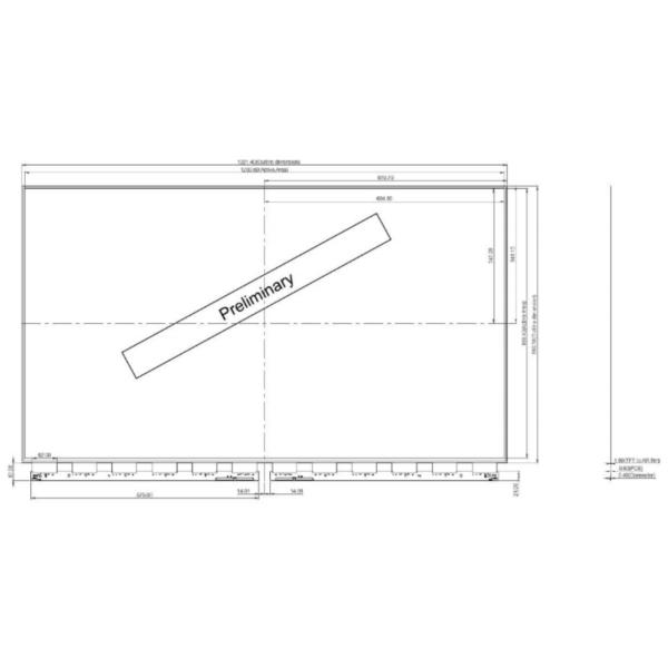 55 Inch Flexible AMOLED Display 1920x1080 MIPI 400cd/M² For Curved TVs