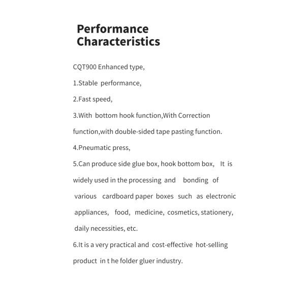 CQT-900 Automatic Adhesive Head Spray Gun Folder Gluer Machine for Box Folding and Gluing