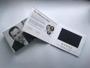 China Card product type 7inch tft screen video brochure lcd video booklet with customized video for technology demonstration wholesale