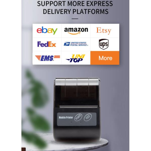ESC POS Bluetooth Barcode Scanner 203dpi 58mm Bluetooth Thermal Printer