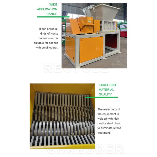 Small Drum Shredding Plastic Drum Shredder with Multifunctional Waste Material Shredder