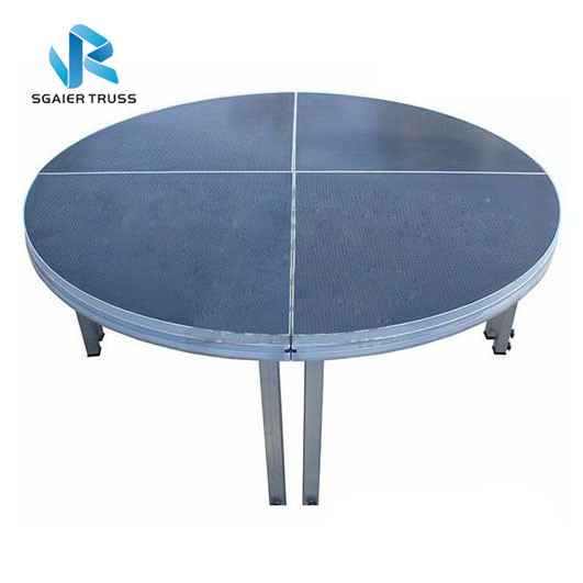Christmas Stage Equipment Decoration Dancing Floor Wooden material Round Shape