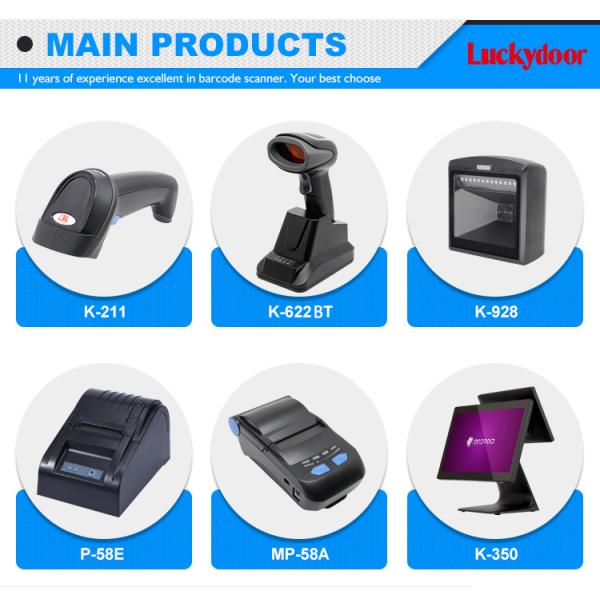Good Quality Handheld Wired 2d Barcode Scanner Use with Thermal Printer for Pos Systems