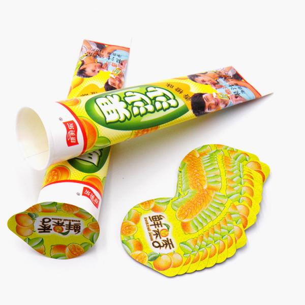 Quality 95mm Precut Printed Foil Heat Seal Lids 80 To 120 Micron Jelly Cup PE Film for sale