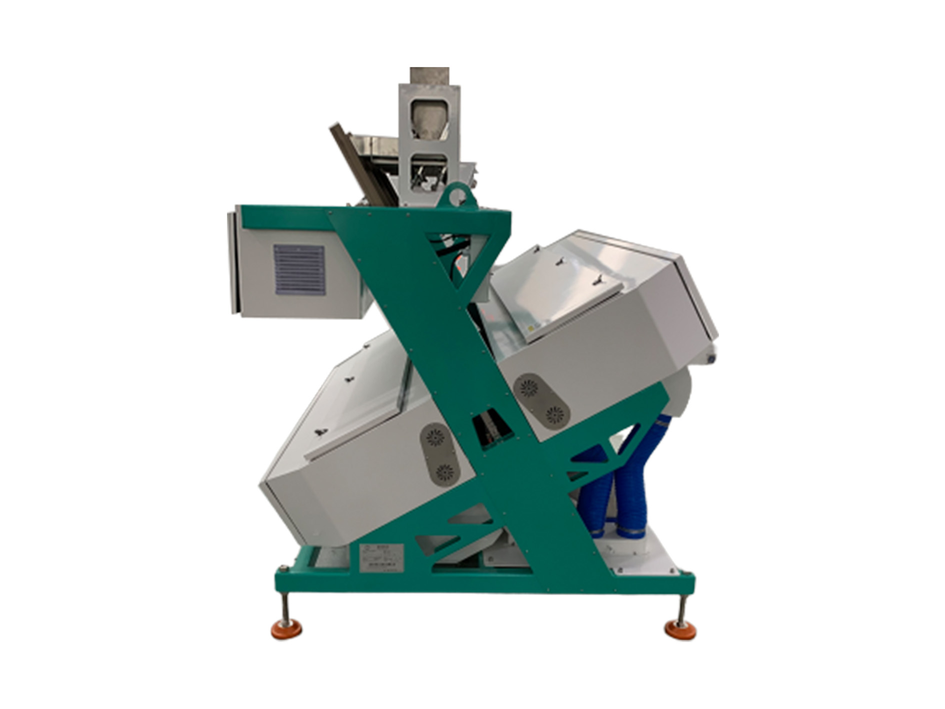600-900kg/H Rice Color Sorting Machine Precise Automatic Correction System