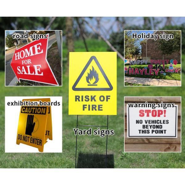 Warning Corflute Plastic Signs Corona Corflute Construction Signs