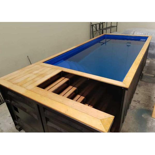 Outdoor Summer Prefabricated 20ft Swimming Pool Shipping Container