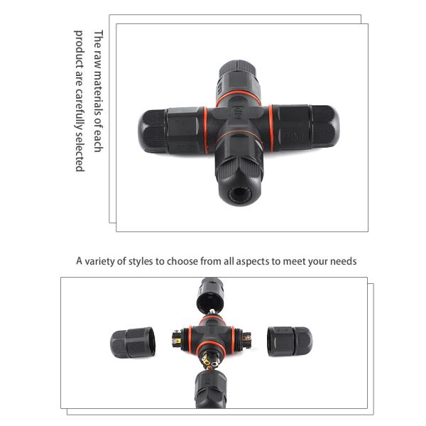 Type X Four Head IP67 Low Voltage Wire Connectors Waterproof