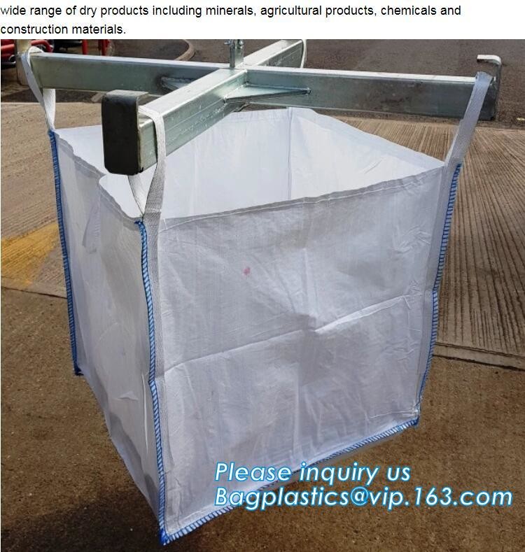 customizable PP u-panel baffle big bag /coated white woven PP jumbo bag/ventilated 4 panel baffle bag/all colors availab