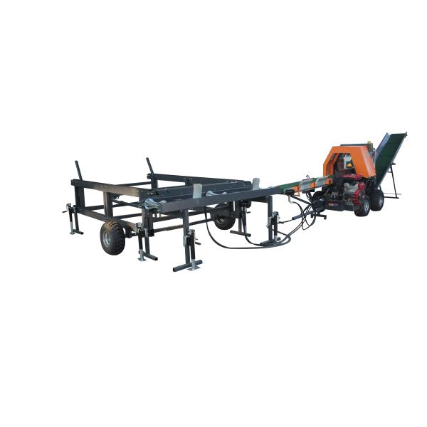 Home Firewood Processor JIERUI CE Approved Horizontal Fast Log Splitter with Chainsaw
