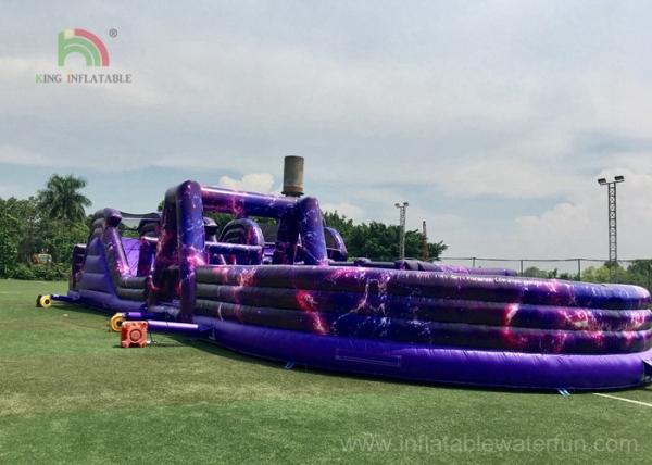Quality PVC Giant Outdoor Playground Inflatable Obstacle Course Customized Size for sale