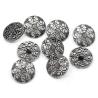 Buy cheap Ancient bronze&Ancient Silver Metal Jeans Shirt Button Retro Engraved Patterns from wholesalers