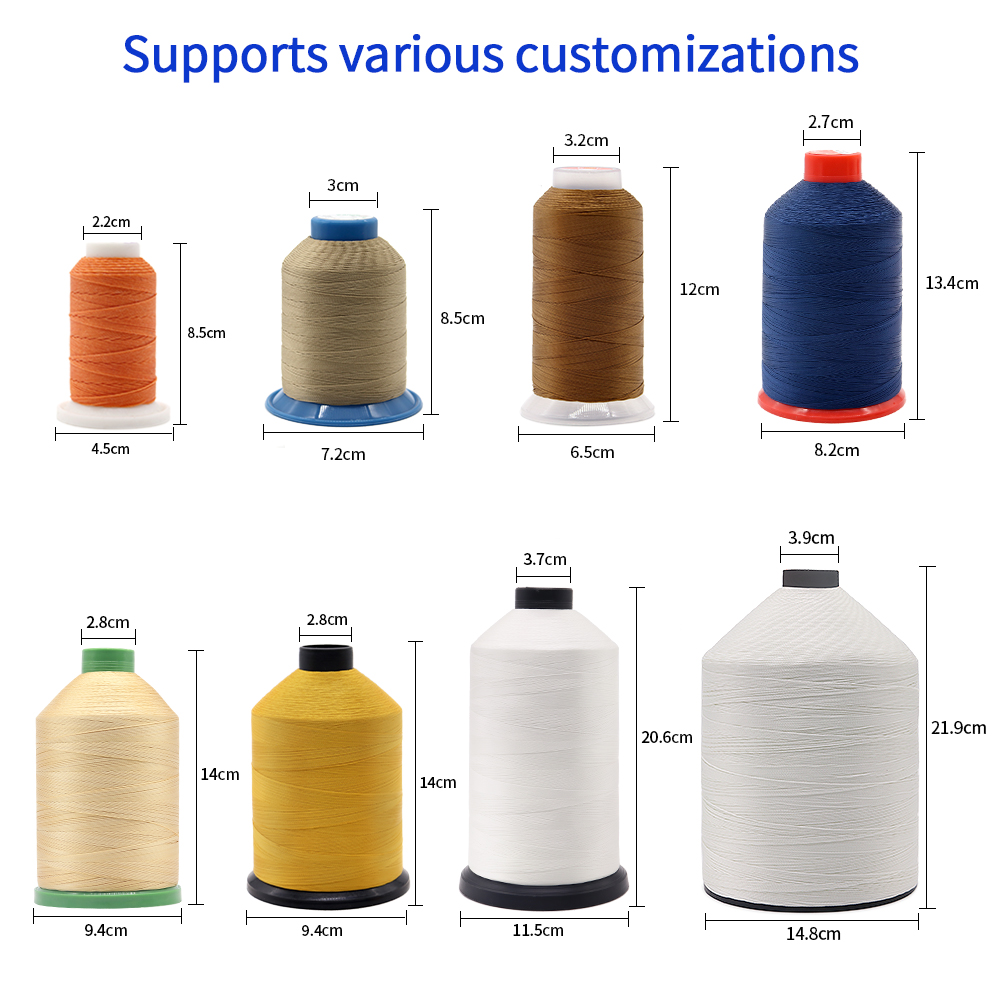 Sample of Eco-Friendly Boho 210D Polyester Thread for Hand Woven Sewing Machine Usage