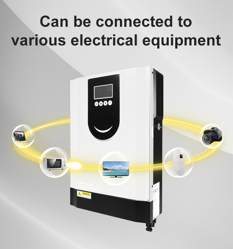 10Kw Solar Inverter On Off Grid Hybrid Solar Hybrid Inverter 3 Phase 8Kw 10Kw Home Use Solar Hybrid Inverter Battery Pack Bms
