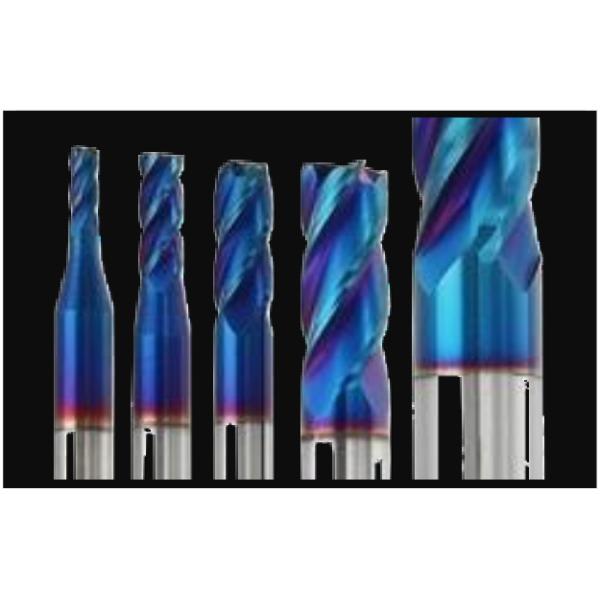 HRC45 Solid Carbide Corner Radius End Mills AITiN Coating