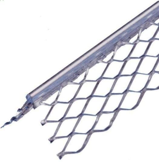 Quality Construction Expanded Metal Sheet / Steel Angle Bead 2m Length 0.3mm Thickness for sale