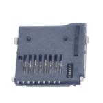 Phone Pos Mini Sd Card Connector , 9pin 1.85H TF Push Push Memory Card Connector