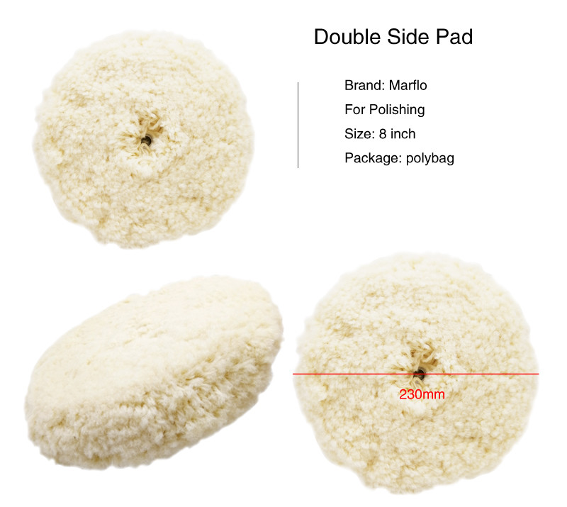 5 Inch Soft Wool Polishing Pads ISO-9001 Certificated For Car Polishing