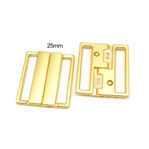 China Niris Lingerie Custom Fashion High Quality Bikini Hardware Front Clasp Bra Buckle Swimwear Metal Accessories wholesale