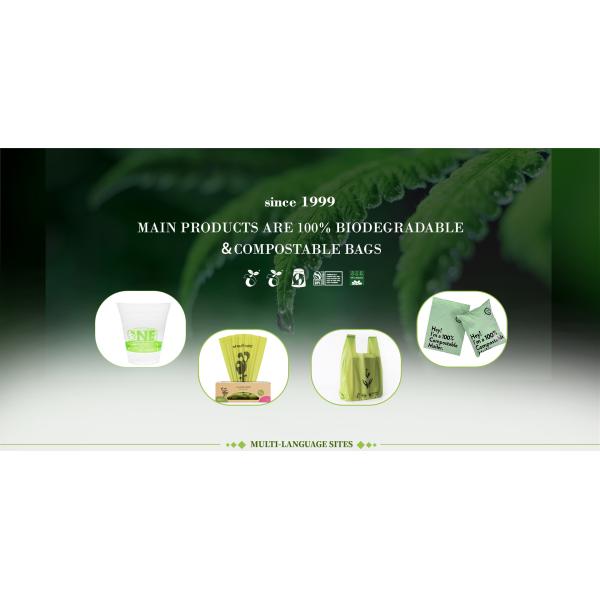 PBAT PLA Compostable Bin Liners Large Trash Bags