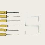 6pcs Locksmithing Tools Compact Padlock Picking Tools With Padlock