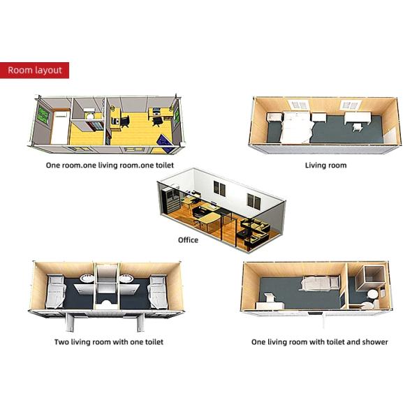 Luxury Sandwich Panel Village Flat Pack Container House