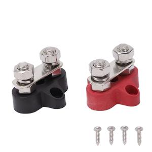 China Bus Bar 12V 200A Battery Power Distribution Block 5/16&quot; Dual Studs 12 Volt Terminal Block Busbar Junction Block For Auto Car Marine Boat Positive wholesale