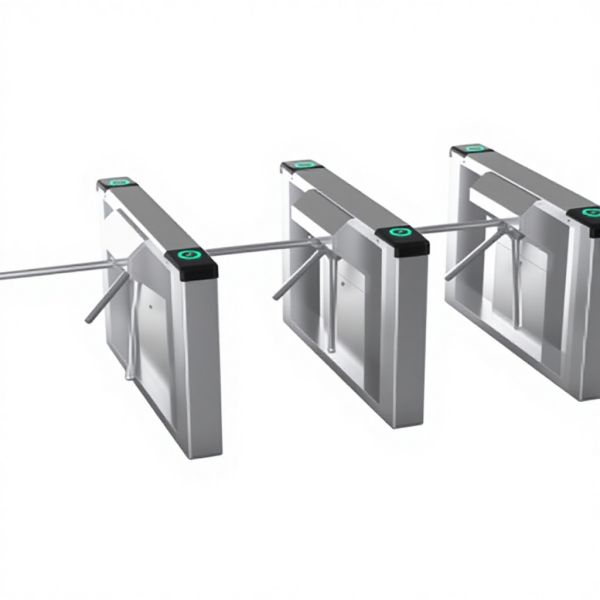 SUS304 Fully Automatic Tripod Turnstile Gate Face Recognition Access Control System