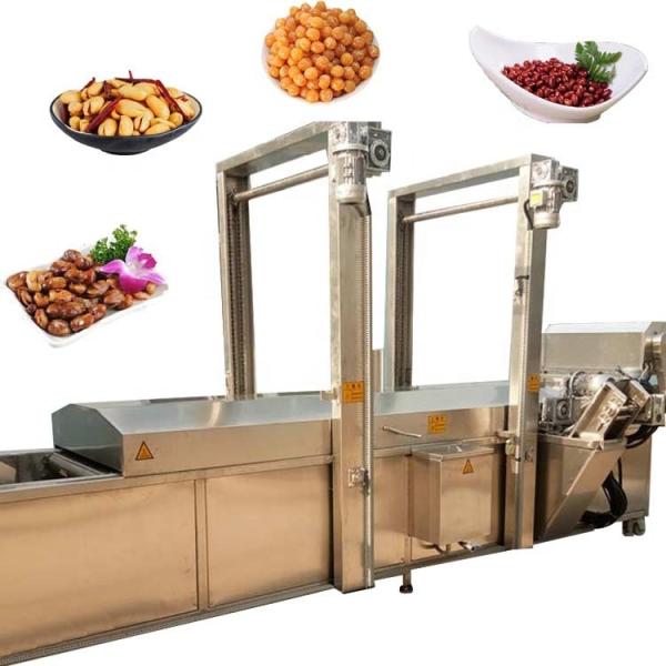 Quality Snacks Continuous Frying Machine For Broiler Wing Chicken Cutlet Steak Fried Shrimp Balls for sale