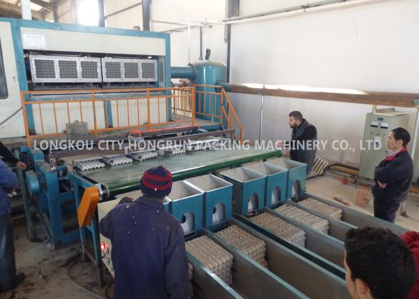 Quality Recycled Waste Paper Egg Tray Machine , Paper Pulp Moulding Machine for sale