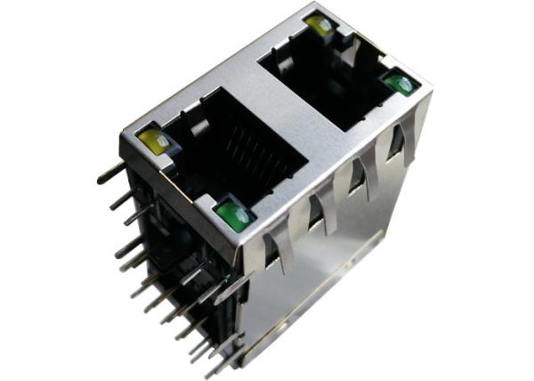 Quality 1000Base-T 2x1 Rj45 With LED XMH-9760-J0EA130-A46 Wireless Ethernet Connector for sale