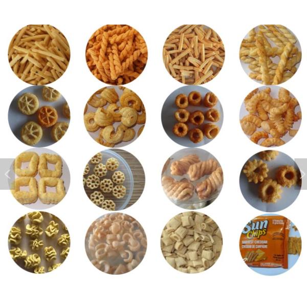 Puffed Snacks Food Extruder Machine Auto - Temperature Controlling System High Output