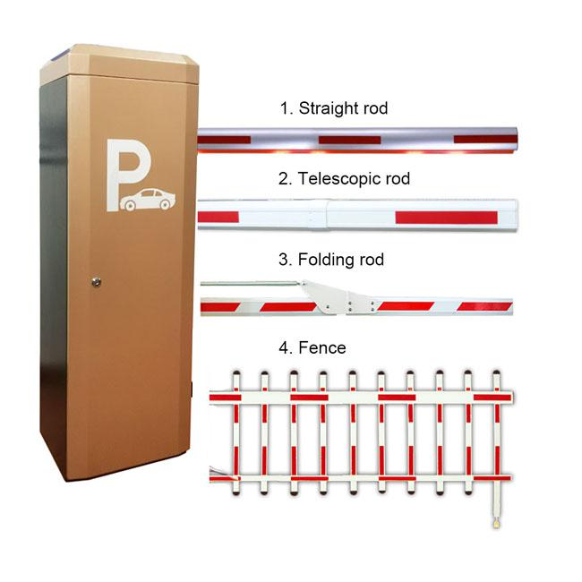 Community Parking Lot Barrier Gate DC24V 120W with Vehicle Plate Reading System