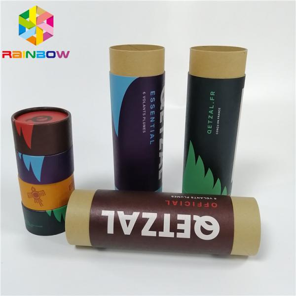 Brown Composite Push Up Paper Tube Packaging Offset Printing For Garden Tools