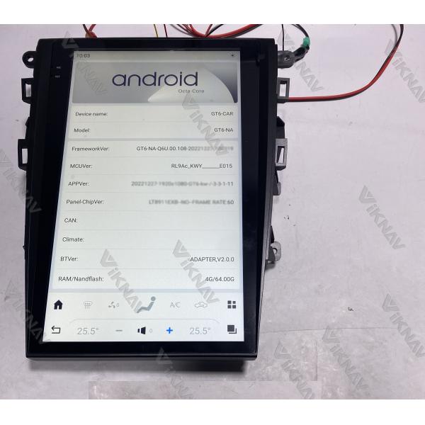 Viknav 13.6 Inch Android Auto Car Radio For Ford Mondeo 2013-2021 Multimedia Player GPS Navigation Head Unit Wireless Carplay