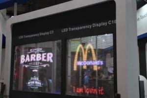 9245 Pixels Transparent Professional Led Display Screen 5000cd 10.4mm