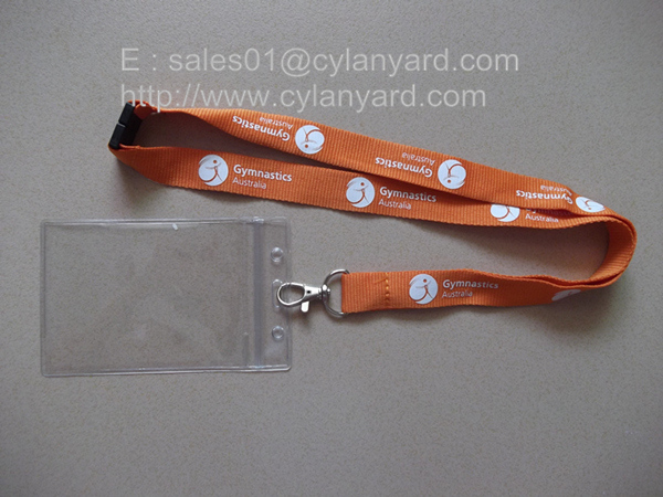 Plastic name tag lanyards